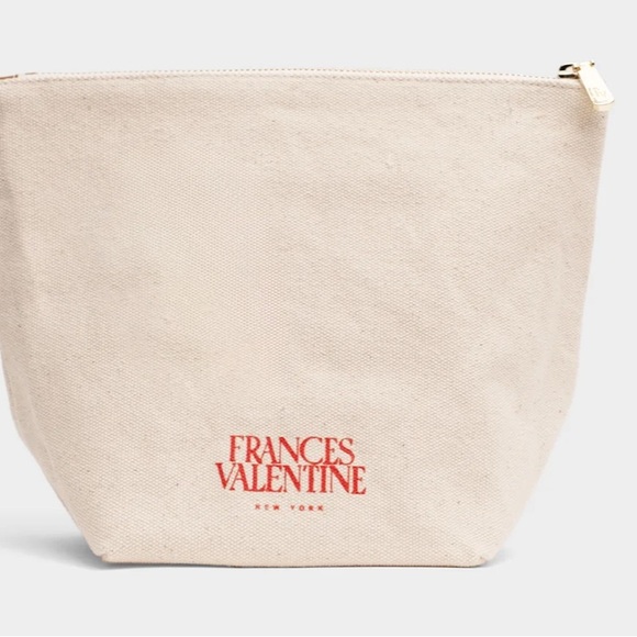 NWT Frances Valentine NY Tall Heart Cosmetic Bag - Picture 2 of 6